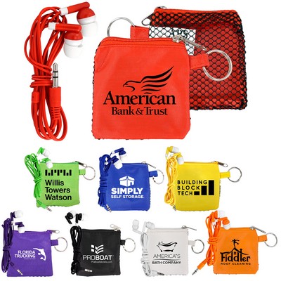 Sporty Pouch & Colorful Ear Buds