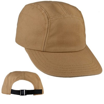 Brown Cotton Duck Camper Cap