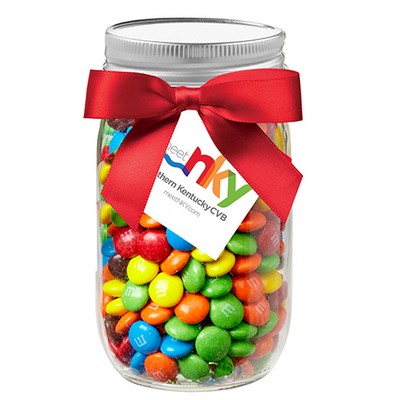 16 Oz. Glass Mason Jar - M&M'®