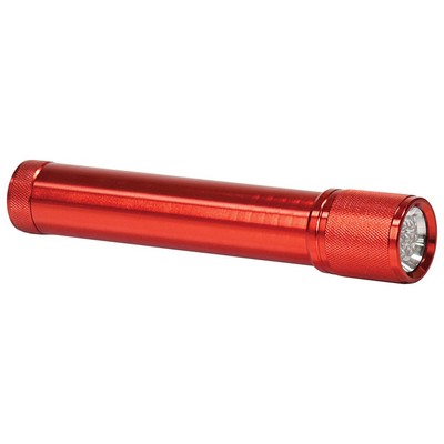 7 3/4" Red 7 LED Flashlight