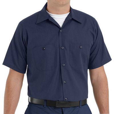 Red Kap® Mens Short Sleeve Durastripe® Work Shirt