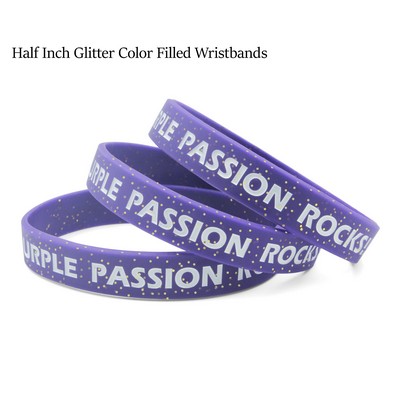 Custom Glitter Silicone Wristband