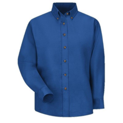 Red Kap™ Women's Long Sleeve Poplin Dress Shirt - Royal Blue