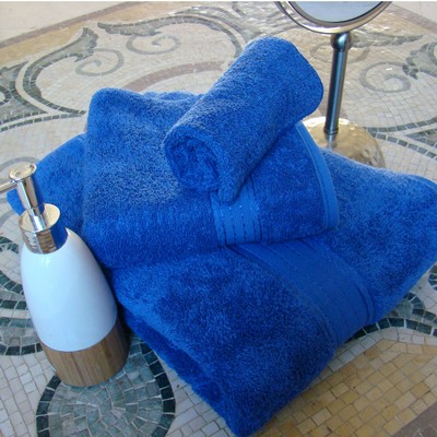 Marine Blue Crown Jewel 3-Piece Bath Set (30"x54")