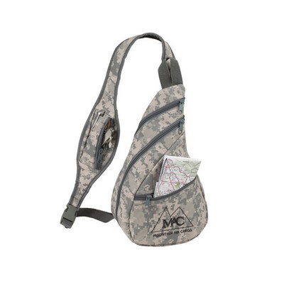 Digital Camo Crossbody Sling Backpack