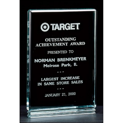 Classic Series 1" Thick Freestanding Acrylic Award (6"x8.5")