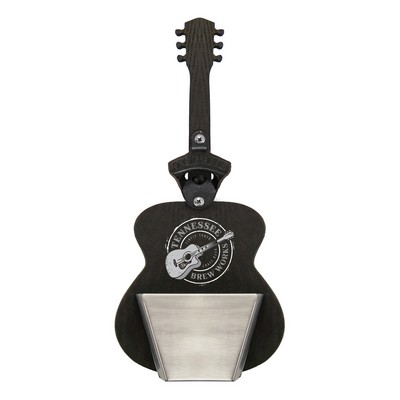 Acoustic Guitar Shaped Wall-Mount Bottle Opener