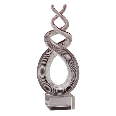 Intricate Twists Inspired Art Glass Award - 9 1/2'' H