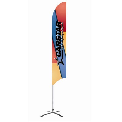 15' Flex Banner™ G7 Kit, Single-Sided Feather Flag