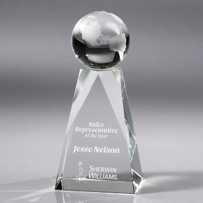 Howard Miller Apex Globe-Medium optical crystal award