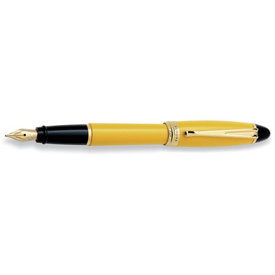 Luxury Line Aurora Ipsilon Resin Yellow Fountain Pen