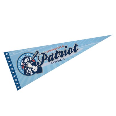 No Strip Pennant (9"x24") Four Color Process Imprint