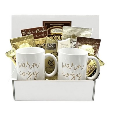 Branded Mugs & Cocoa, Cookie Box