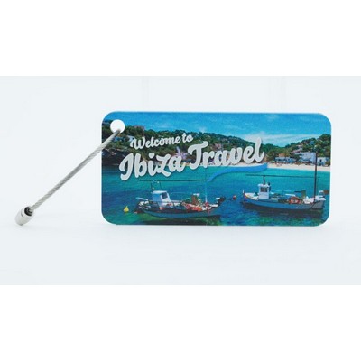 Madison Aluminum Luggage Tag (Silver)