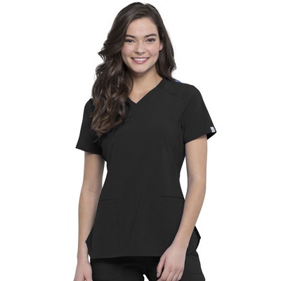 Infinity - Women's 2 Pocket Princess Seams V-Neck Top