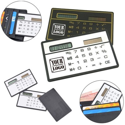 Solar Power Pocket Calculator