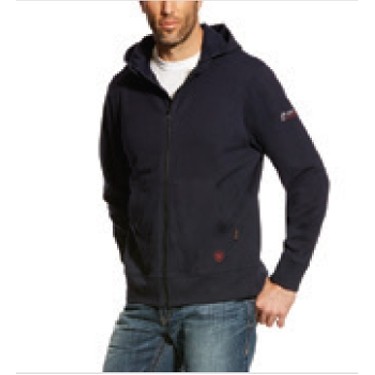 Ariat® FR DuraStretch™ Men's Navy Full Zip Hoodie