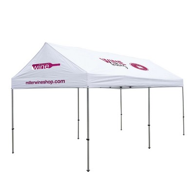 10' x 20' Gable Tent Kit (Full-Color Imprint, 4 Locations)