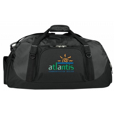 Poly Ripstop Piggy Back Duffel Bag w/Shoe Storage (25"x13"x12")