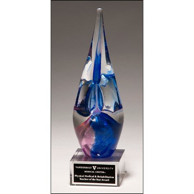 Blue and Violet Art Glass Award