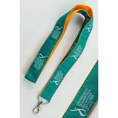 1" DOUBLE-LAYER Woven (Jacquard) Lanyard