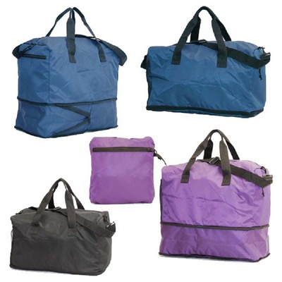 Top Grade Lightweight Foldable& Expandable U-Zip Duffle Bag