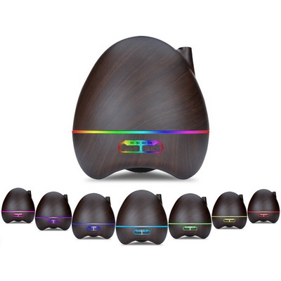 300ml Wood Grain Egg Shape Aromatherapy Humidifier