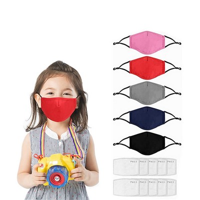 5 Pack Kids Cotton Face Mask