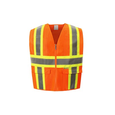 Bulk Order - Orange Contrast Hi-Vis Vest