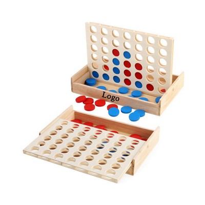 Wooden Four in a Row Board Game