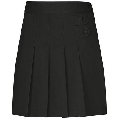 Classroom Uniforms - Girls' Plus Stretch Pleated Tab Scooter