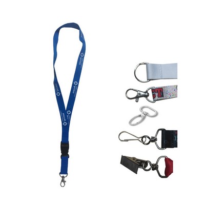 5/8" Dye-Sublimated Lanyard w/ Buckle Release