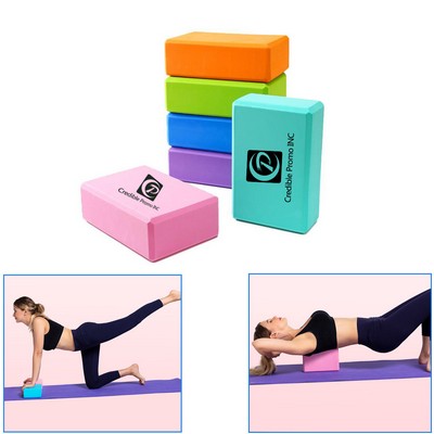 Supportive Yoga Block EVA Foam Soft Non-Slip Surface for Yoga Pilates Meditation