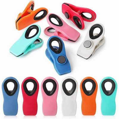 Plastic Sealing Magnetic Fridge Clip