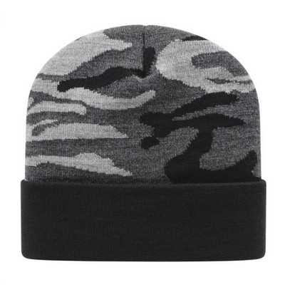 Cap America® USA Made Urban Camo Knit Cap