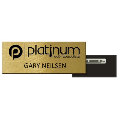 1" x 3" Plastic Name Badge