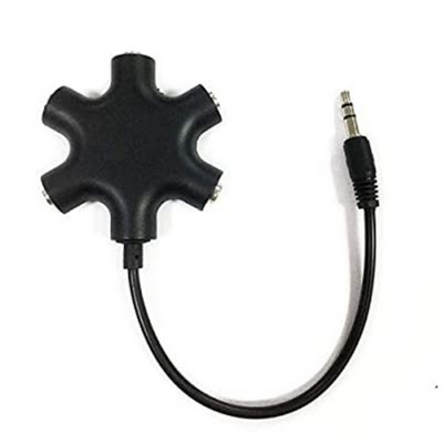 5-Way Multi Headphone Splitter