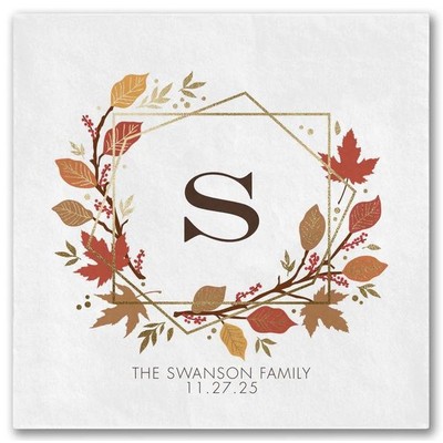 Geometric Thanksgiving Luncheon Ooh La Color® Napkin