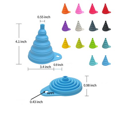 Food Grade Collapsible Silicone Funnel