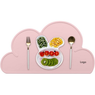 Silicone Cloud Shape Placemat Non Slip Placemat for Baby Toddlers