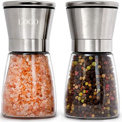 Short Glass Salt & Pepper Grinder