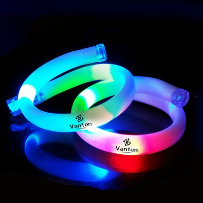 Blue Flash LED Wrap-Around Tube Bracelet