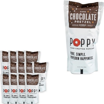 Poppy Handcrafted Popcorn Dark Chocolate Pretzel: Market Bag