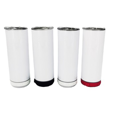 20oz Bluetooth Speaker Vacuum Tumbler