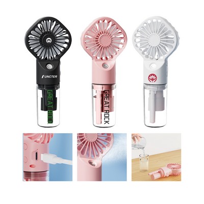 Portable Misting Fan Hand held Small Personal Spray Fan W/Water Tank