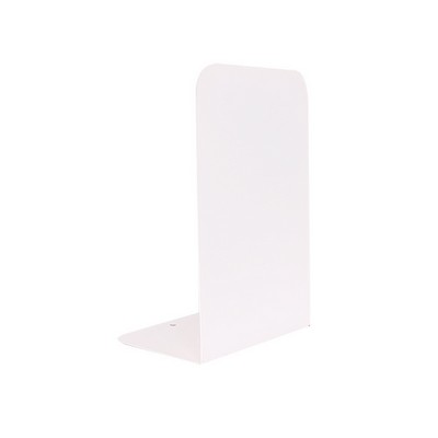 Pure White Simple Style Sturdy Acrylic Bookend with Non-Slip Dots