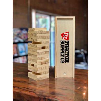 Tumbling Tower Game in Wooden Box (12 Inch when Packaged)