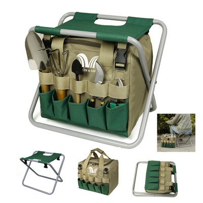 Folding Garden Tool Stool