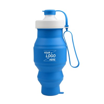 Portable Silicone Foldable Travel Water Bottle