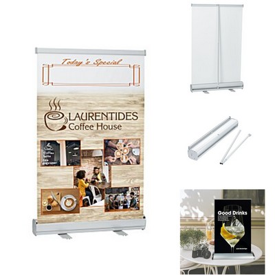 A4 Tabletop Retractable Banner Display